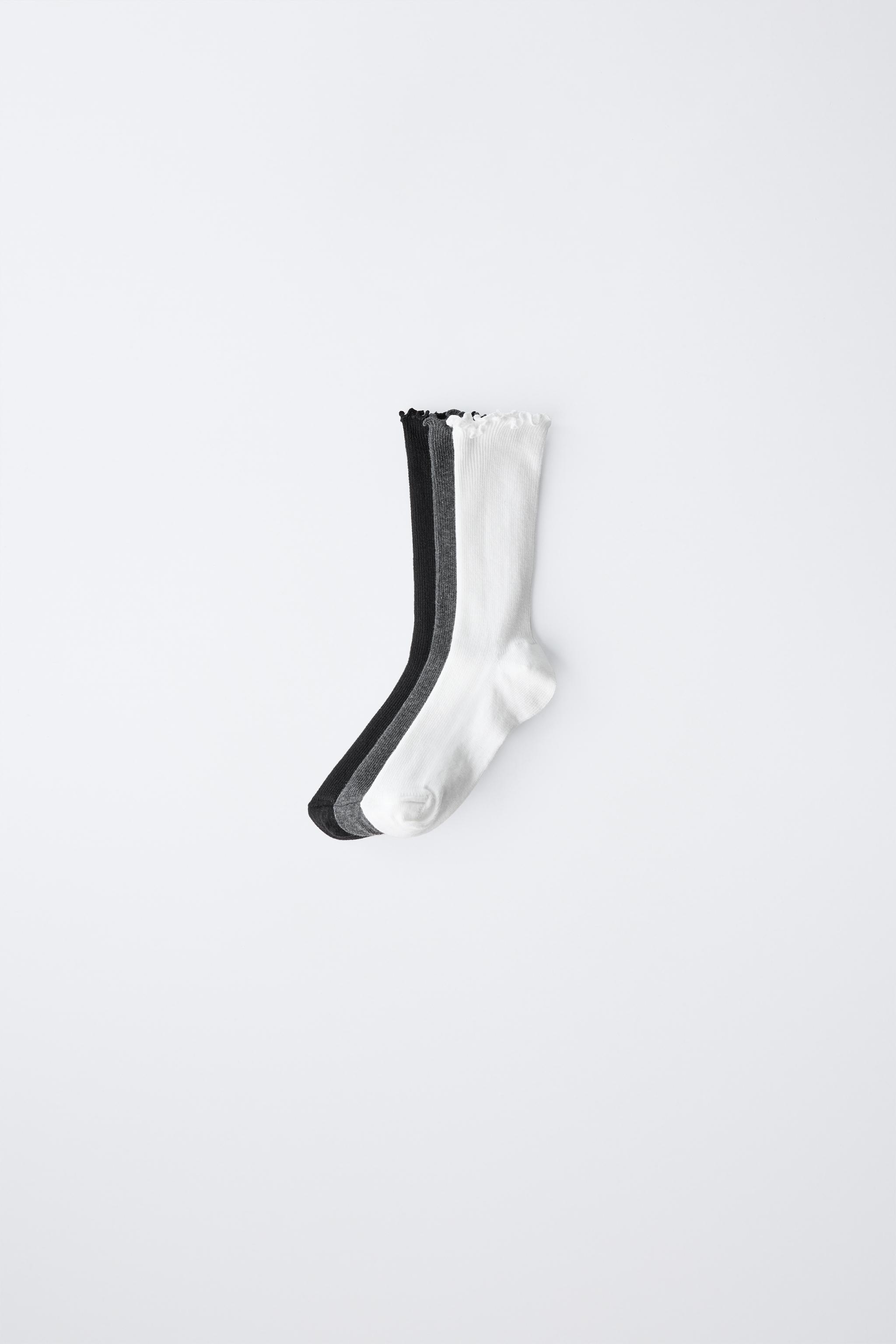 THREE-PACK OF TERRYCLOTH LONG SOCKS